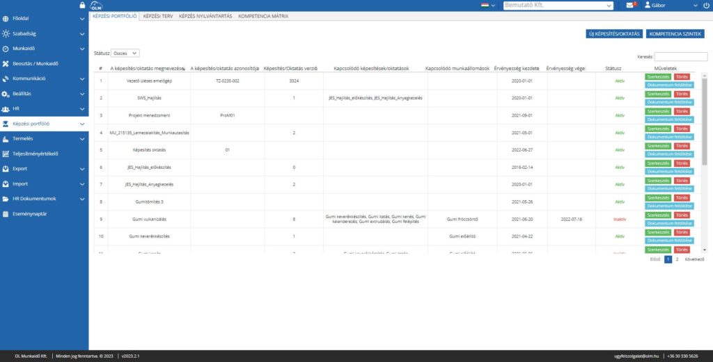 Bosztás modul könnyed tervezés - OLM Rendszer