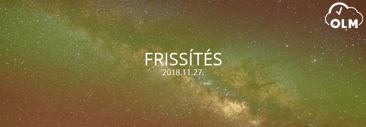 Frissítés 2018.11.27.